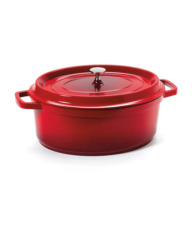 Nồi Dutch Oven Nhôm Tráng Gốm GET CA-007-R/BK/CC 6.1 lít Màu Đỏ