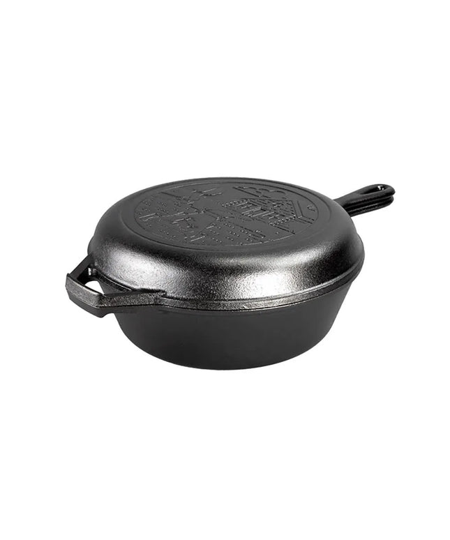 Nồi Gang Đúc Lodge LCCWND Combo Cooker 3 lít Wanderlust Màu Cabin