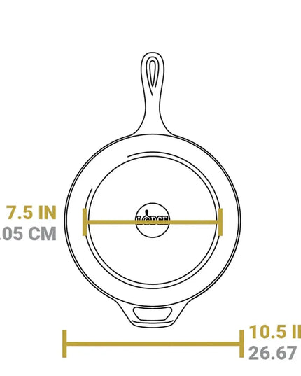 Nồi Gang Đúc Lodge LCCYW Combo Cooker 3 lít Yellowstone Màu Bronco