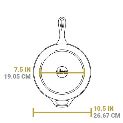 Nồi Gang Đúc Lodge LCCYW Combo Cooker 3 lít Yellowstone Màu Bronco