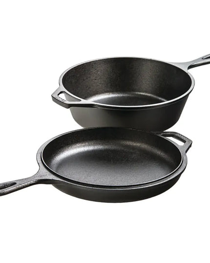 Nồi Gang Đúc Lodge LCCYW Combo Cooker 3 lít Yellowstone Màu Bronco