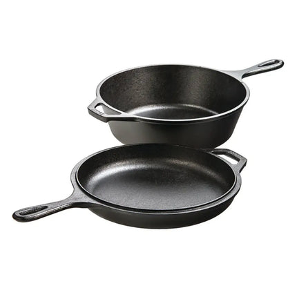 Nồi Gang Đúc Lodge LCCYW Combo Cooker 3 lít Yellowstone Màu Bronco