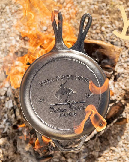 Nồi Gang Đúc Lodge LCCYW Combo Cooker 3 lít Yellowstone Màu Bronco