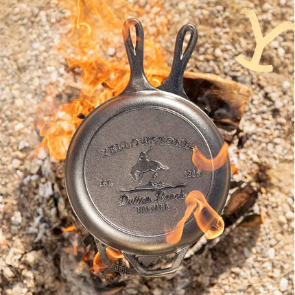 Nồi Gang Đúc Lodge LCCYW Combo Cooker 3 lít Yellowstone Màu Bronco
