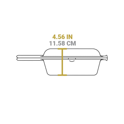 Nồi Gang Đúc Lodge LCCYW Combo Cooker 3 lít Yellowstone Màu Bronco