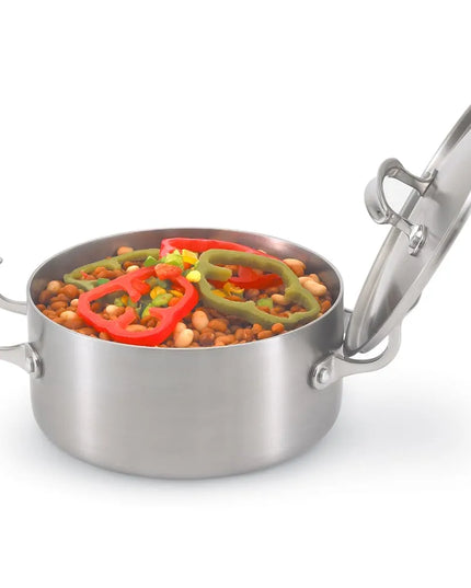 Nồi Hầm Miramar® Jacob's Pride® Vollrath 49410 2.8 l Nắp Vòm Thấp - Đáy Nhôm, Inox