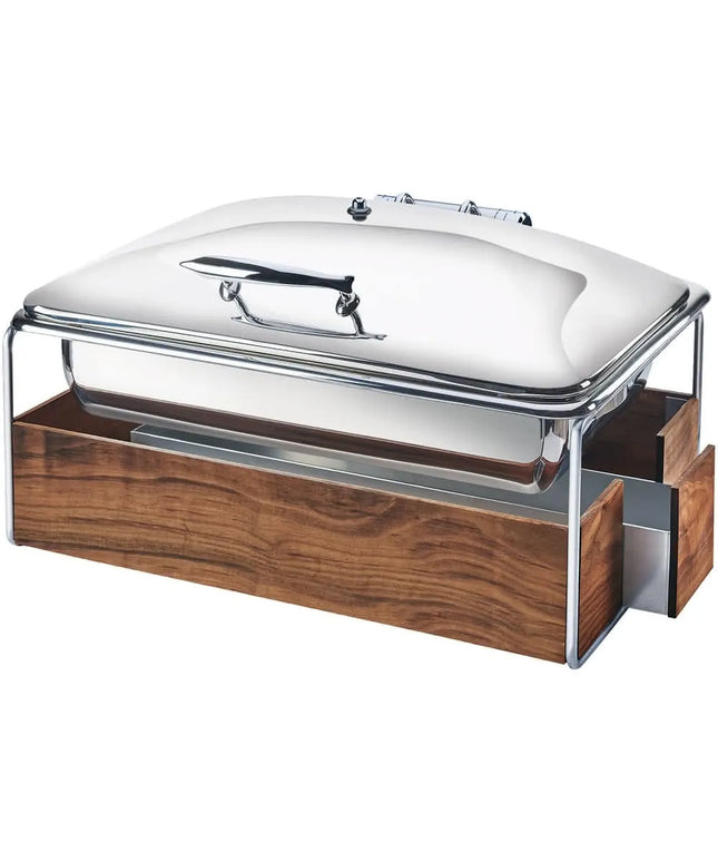 Nồi Hâm Nóng Buffet Cal-Mil 3705-49 Cỡ Đầy Đủ Nắp Trượt & Đốt Cồn