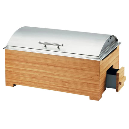 Nồi Hâm Nóng Buffet Cal-Mil 3821-60 Cỡ Đầy Đủ Nắp Bản Lề & Đốt Cồn