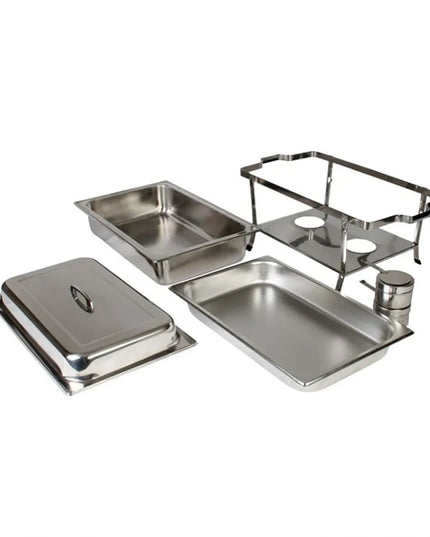 Nồi Hâm Nóng Buffet Thunder Group SLRCF002 Cỡ Đầy Đủ Nắp Tháo Rời & Đốt Cồn