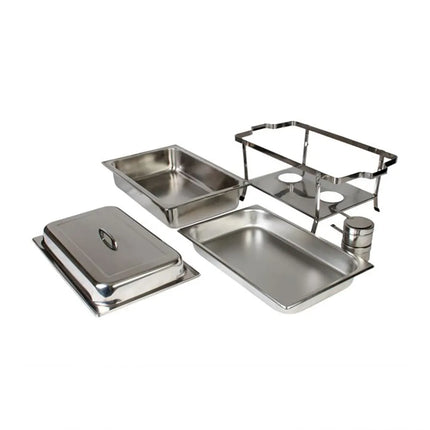 Nồi Hâm Nóng Buffet Thunder Group SLRCF002 Cỡ Đầy Đủ Nắp Tháo Rời & Đốt Cồn