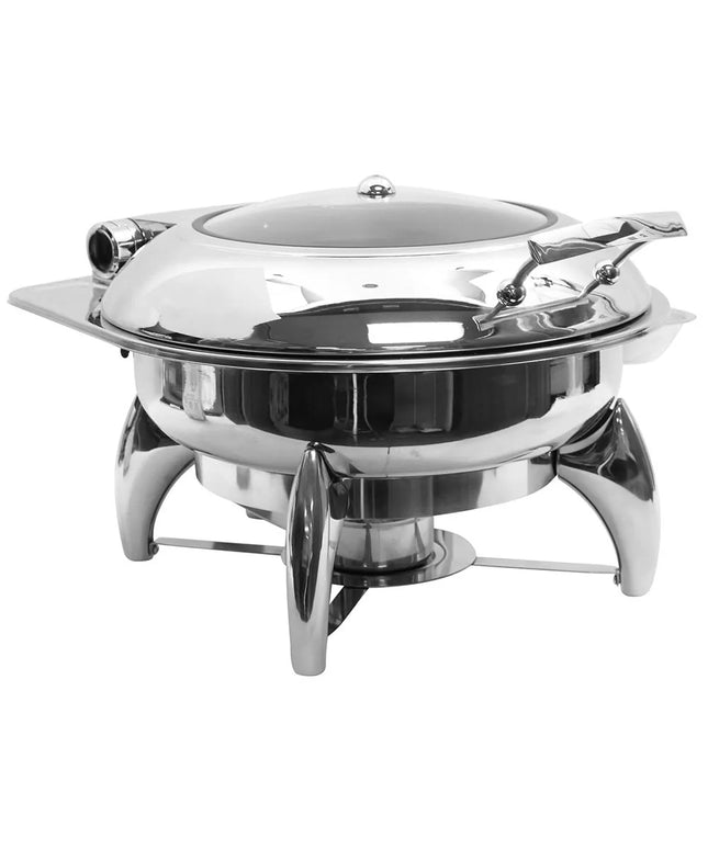 Nồi Hâm Nóng Buffet Tròn Tablecraft CW40177 Nắp Bản Lề & Đốt Cồn