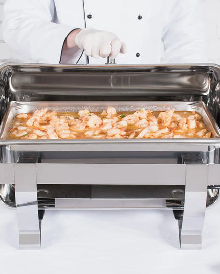 Nồi Hâm Nóng Buffet Vollrath 46529 Cỡ Đầy Đủ Nắp Trượt & Bếp Điện