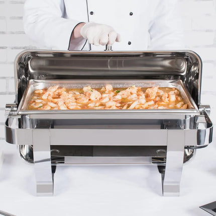 Nồi Hâm Nóng Buffet Vollrath 46529 Cỡ Đầy Đủ Nắp Trượt & Bếp Điện