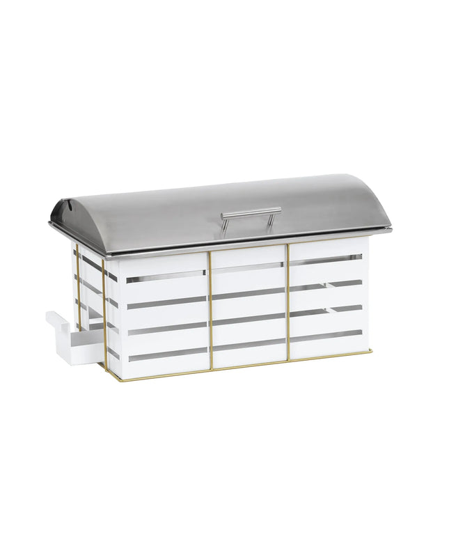 Nồi Hâm Nóng Chữ Nhật Cal-Mil 22630-15 7.6 lít Nắp Bản Lề Đốt Cồn