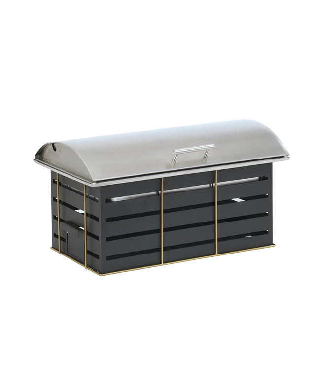 Nồi Hâm Nóng Chữ Nhật Cal-Mil 22630-90 7.6 lít Nắp Bản Lề Đốt Cồn