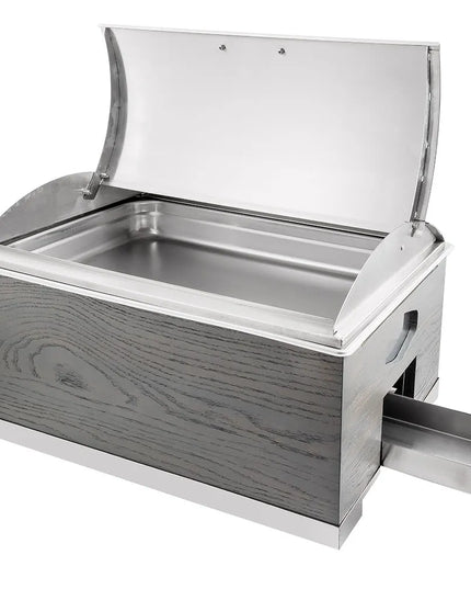 Nồi Hâm Nóng Chữ Nhật Cal-Mil 3828-83 Có Nắp 55.9 x 35.6 x 34.3 cm Xám