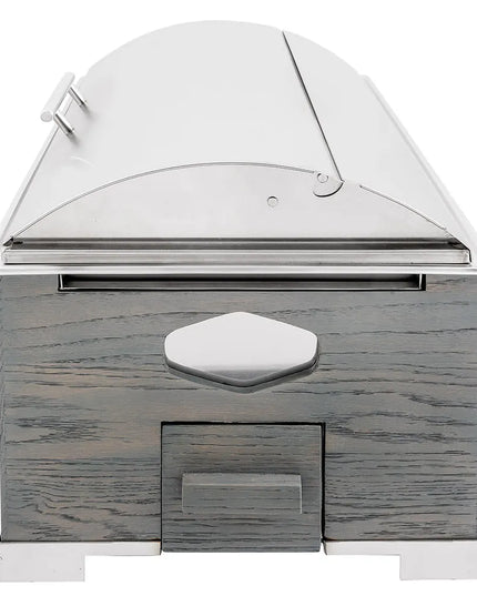Nồi Hâm Nóng Chữ Nhật Cal-Mil 3828-83 Có Nắp 55.9 x 35.6 x 34.3 cm Xám
