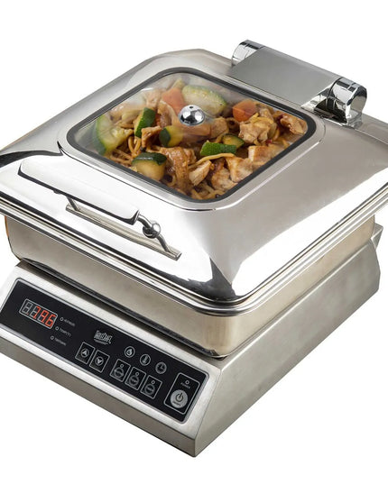 Nồi Hâm Nóng Thức Ăn 2/3 Khổ Tablecraft CW40163 Nắp Bản Lề Cảm Ứng Từ