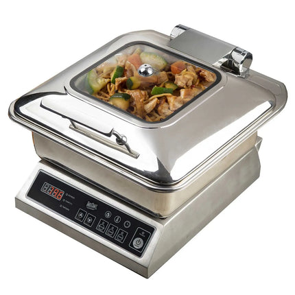 Nồi Hâm Nóng Thức Ăn 2/3 Khổ Tablecraft CW40163 Nắp Bản Lề Cảm Ứng Từ