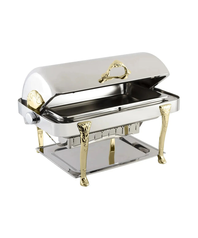 Nồi Hâm Nóng Thức Ăn Chữ Nhật Bon Chef 17040 7.6 l Elite Nắp Cuốn Thép Không Gỉ