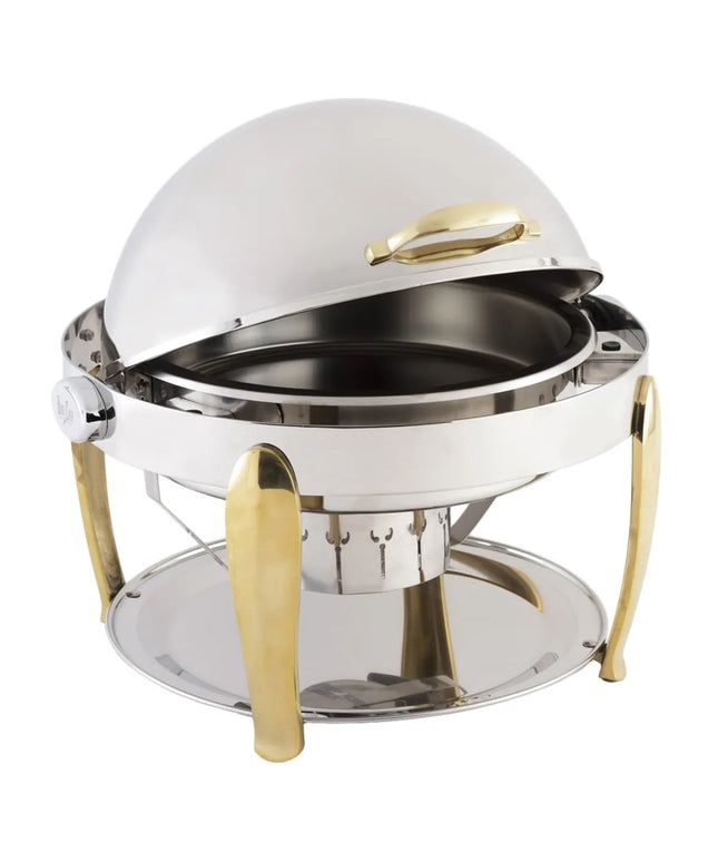 Nồi Hâm Nóng Thức Ăn Tròn Bon Chef 10001 Nắp Cuốn Kèm Bộ Đốt Nhiên Liệu
