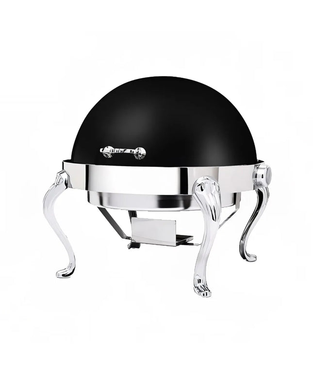 Nồi Hâm Nóng Thức Ăn Tròn Eastern Tabletop 3118QAMB 7.6 l Nắp Cuốn Thép Không Gỉ Màu Đen