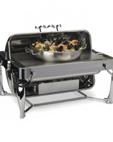 Nồi Hâm Nóng Thức Ăn Vollrath 4634010 Cỡ Đầy Đủ Nắp Cuốn Nguồn Nhiệt Kép