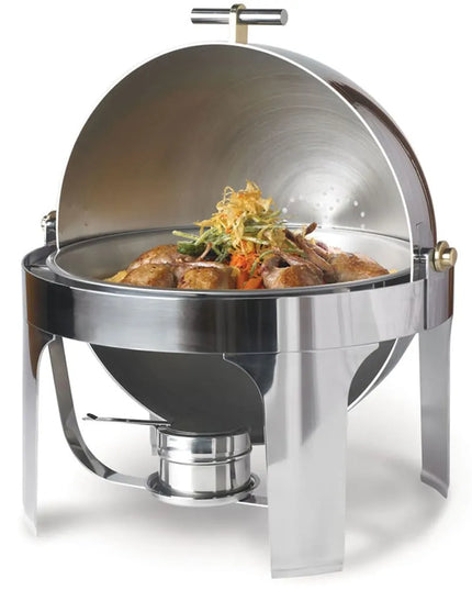 Nồi Hâm Nóng Tròn Vollrath 46070 Nắp Cuốn Đốt Cồn