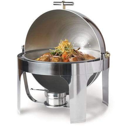 Nồi Hâm Nóng Tròn Vollrath 46070 Nắp Cuốn Đốt Cồn