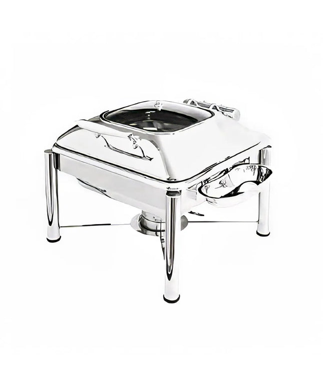 Nồi Hâm Nóng Vuông Cảm Ứng Từ Eastern Tabletop 3934GPL 5.7 lít Nắp Kính Bản Lề Inox
