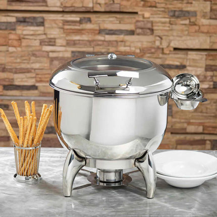Nồi Hâm Súp Tablecraft CW40178 10.4 lít Nắp Bản Lề Đốt Nhiên Liệu