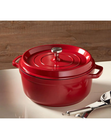 Nồi Hầm Tròn Spring USA 8658-5/28 Ironlite 6.8 l - Nhôm, Đỏ