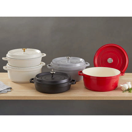 Nồi Hầm Tròn Spring USA 8658-5/28 Ironlite 6.8 l - Nhôm, Đỏ