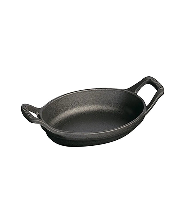 Nồi Oval Mini Staub 1004100 Gang Đúc Tráng Men Đen Nhám 240 ml