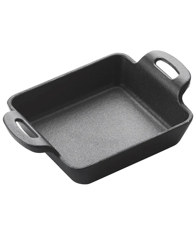 Nồi Phục Vụ Vuông Mini Cảm Ứng Winco CASM-4S Gang Đúc Men Đen Nhám 12.4 cm