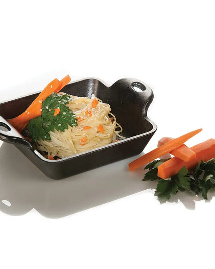 Nồi Phục Vụ Vuông Mini Lodge HMSS Gang Đúc Có Tay Cầm 295 ml