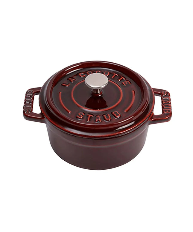Nồi Tròn Mini La Cocotte Staub 1004195 Gang Tráng Men Grenadine 250 ml