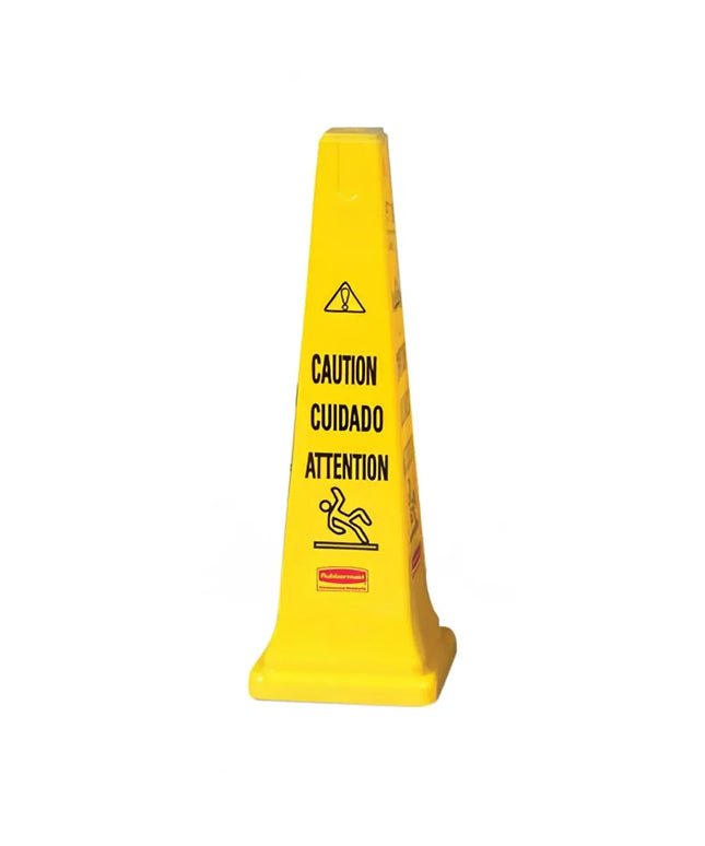 Nón An Toàn Đa Ngôn Ngữ Rubbermaid FG627600 YEL - Cảnh Báo, 31.1x31.1x91.4cm Vàng