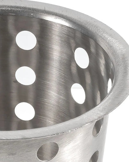 Ống Đựng Dao Dĩa Tròn Browne 80110 Đường Kính 9.5 cm Có Lỗ Thoát Nước Inox