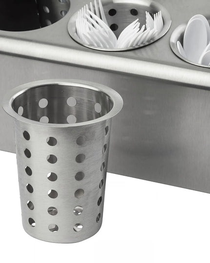 Ống Đựng Dao Muỗng Nĩa Tablecraft 34 11.4 cm x 11.4 cm x 14 cm, Inox