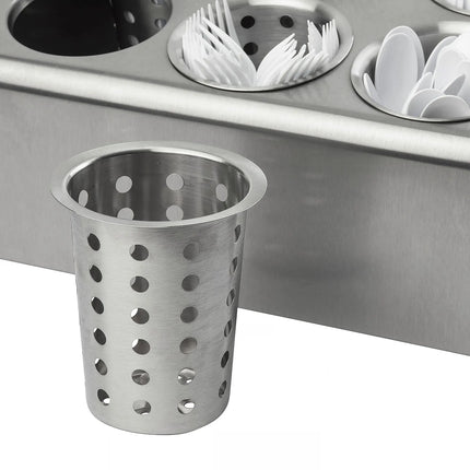 Ống Đựng Dao Muỗng Nĩa Tablecraft 34 11.4 cm x 11.4 cm x 14 cm, Inox