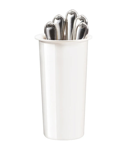 Ống Đựng Dao Muỗng Nĩa Tròn Cal-Mil 1017-8-15 11.4 cm, Cao 20.3 cm, Melamine, Màu Trắng
