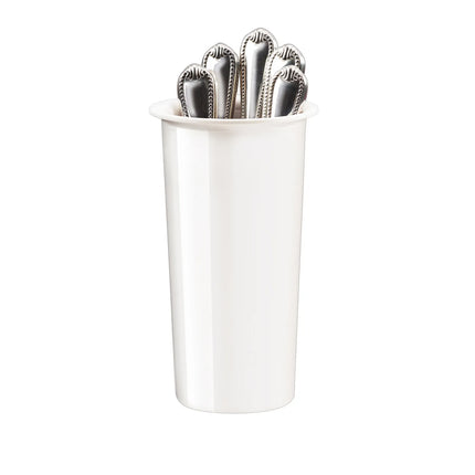Ống Đựng Dao Muỗng Nĩa Tròn Cal-Mil 1017-8-15 11.4 cm, Cao 20.3 cm, Melamine, Màu Trắng