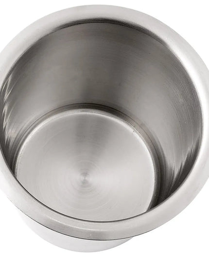 Ống Đựng Dao Muỗng Nĩa Tròn Cal-Mil 1017-SOLID 11.4 cm, Không Lỗ, Cao 14 cm, Inox