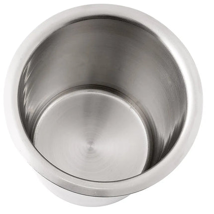 Ống Đựng Dao Muỗng Nĩa Tròn Cal-Mil 1017-SOLID 11.4 cm, Không Lỗ, Cao 14 cm, Inox