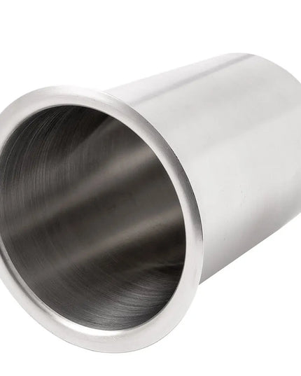 Ống Đựng Dao Muỗng Nĩa Tròn Cal-Mil 1017-SOLID 11.4 cm, Không Lỗ, Cao 14 cm, Inox