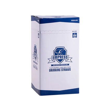 Ống Hút Cỡ Lớn Empress 26 cm - Bọc Giấy, Sọc Đỏ/Trắng (E161011WR (42020))