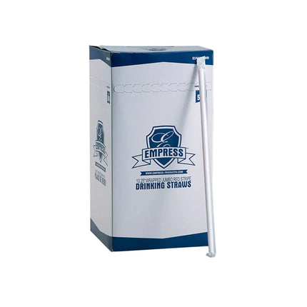 Ống Hút Cỡ Lớn Empress 26 cm - Bọc Giấy, Sọc Đỏ/Trắng (E161011WR (42020))