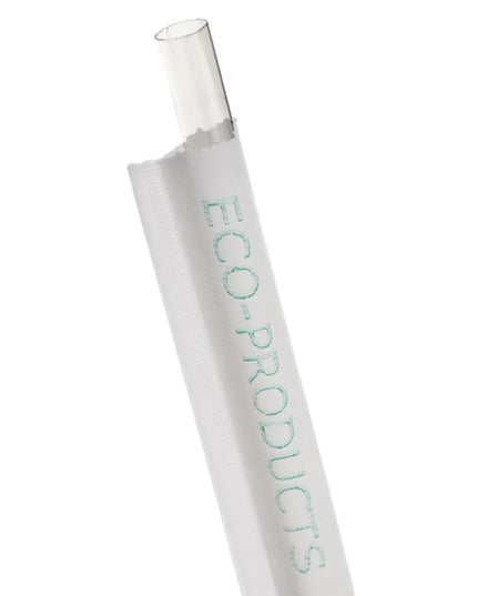 Ống Hút Jumbo Có Bọc Eco Products 24.1cm - PLA, Trong Suốt (EP-ST990)