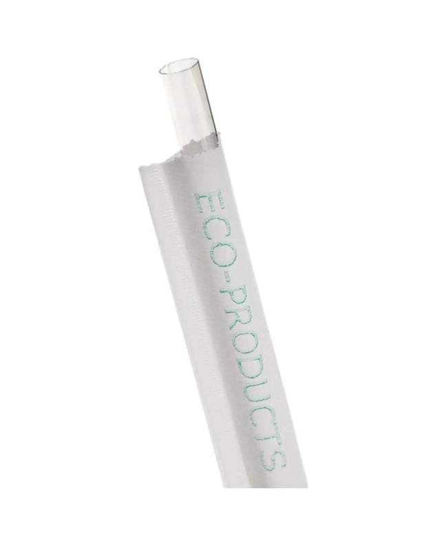 Ống Hút Jumbo Có Bọc Eco Products 24.1cm - PLA, Trong Suốt (EP-ST990)